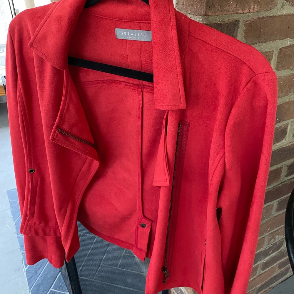 Zip up small red jacket